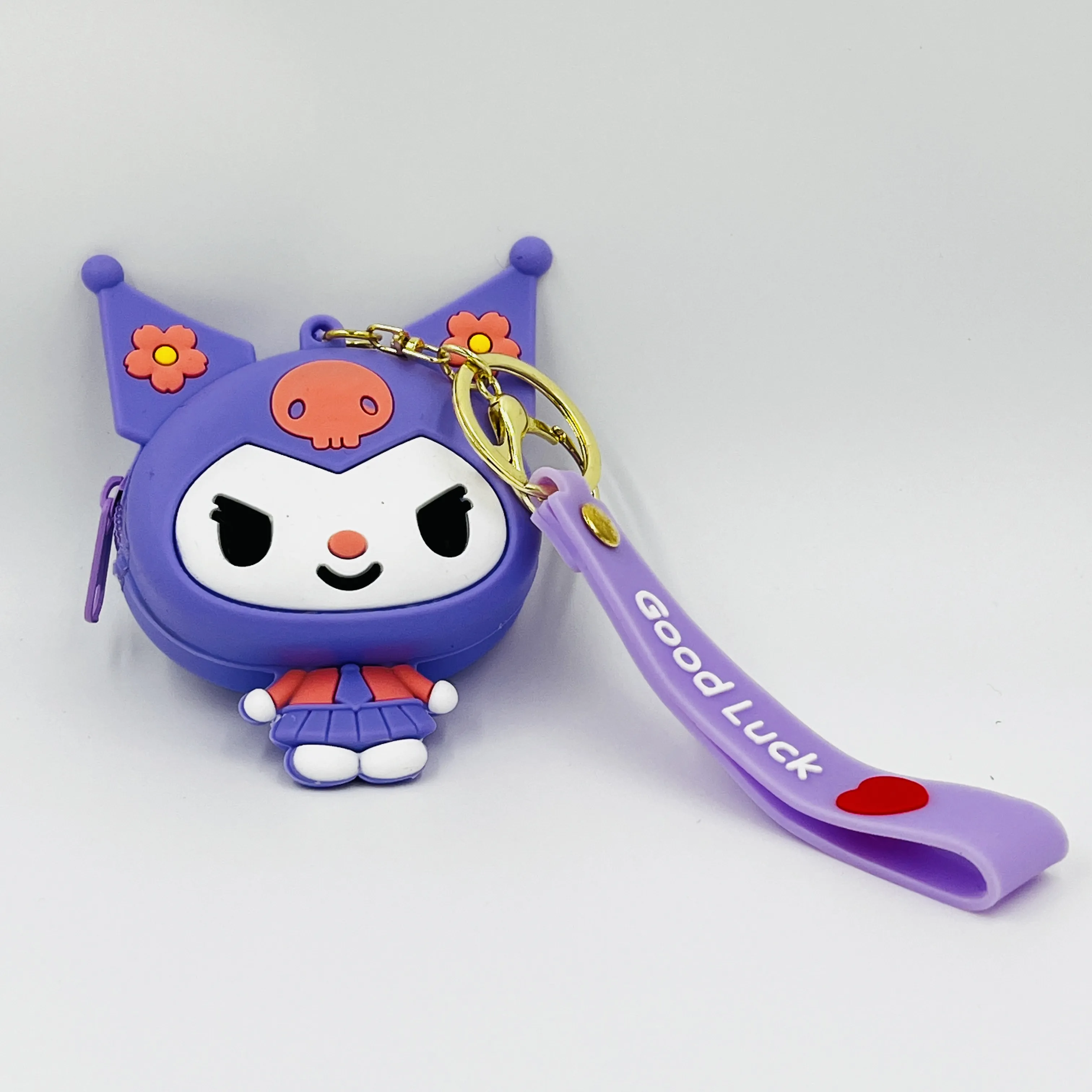 Silicon Zipper Pouch With Keychain - (MG-117)